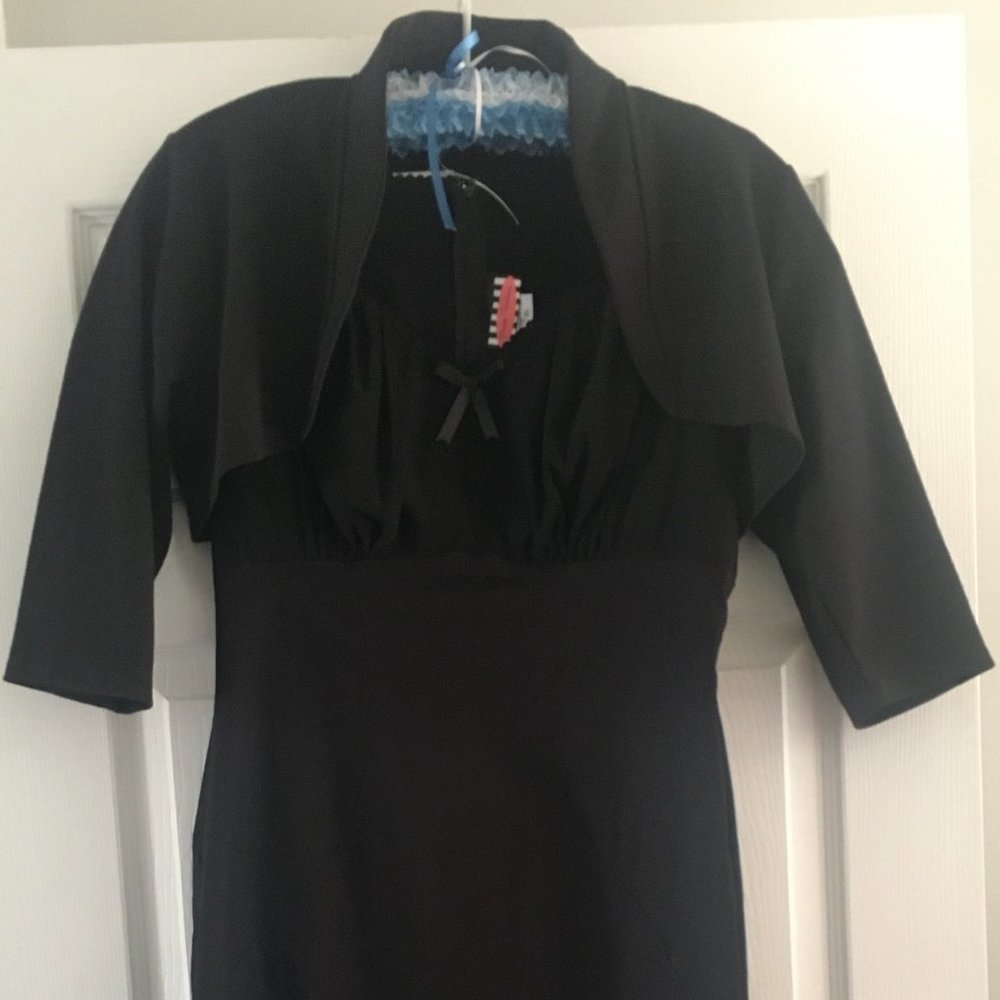 Pinup Couture  Black Wiggle Dress